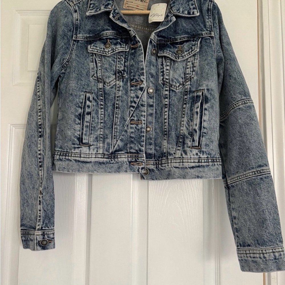 Free People Blue Denim Jacket